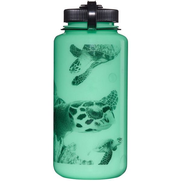 Wide Mouth 1000 ml Glow w/Black Turtle