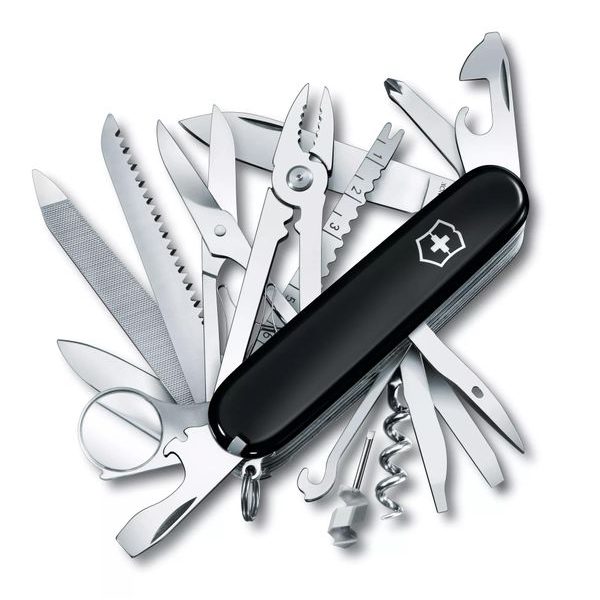 Swiss Champ, 91 mm, black
