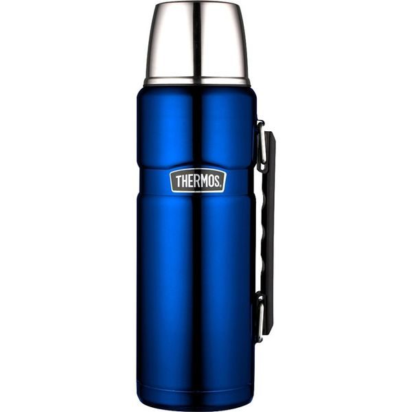 Termoska na nápoje s madlem 1200 ml modrá