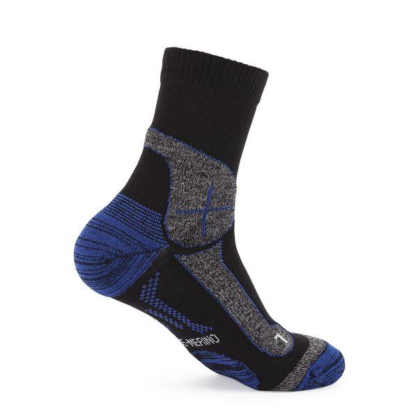 Hanwag Hike-Merino Socke Black/Royal Blue