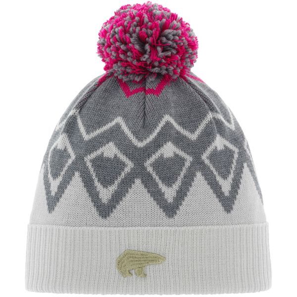 Ziggy OS Pompon MÜ kids white-graumele-pittipink