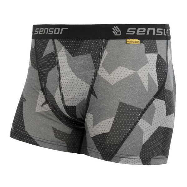 MERINO IMPRESS pánské trenky černá camo