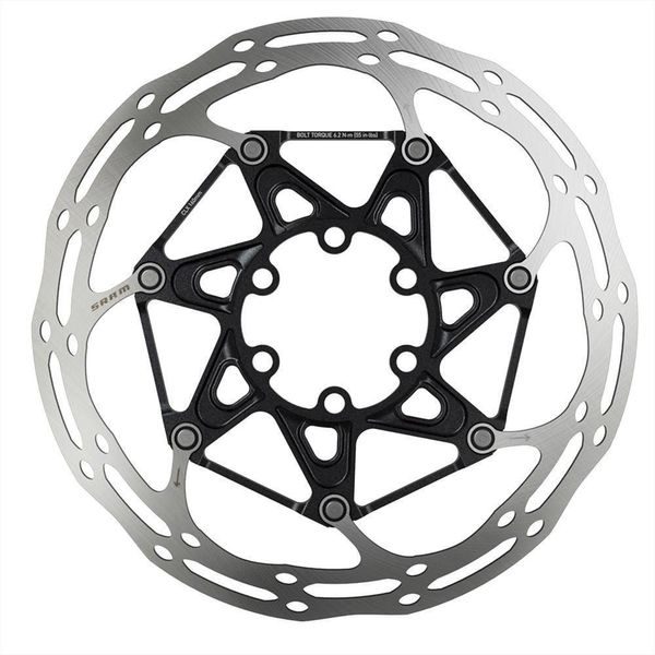 ROTOR CNTRLN 2P 160MM BLACK TI ROUNDED