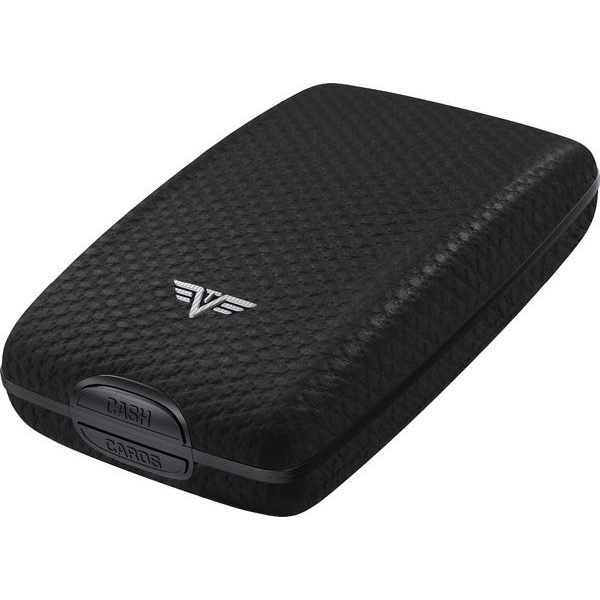 Cash & Cards OYSTER - leather Carbon Black