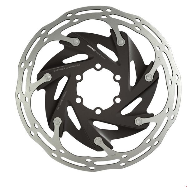 ROTOR CNTRLN XR 2P 160MM BLK ST ROUNDED
