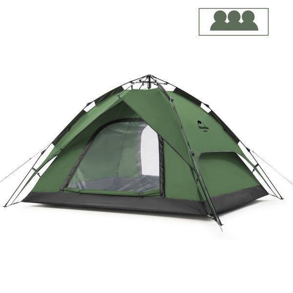 NH21ZP008-66 automatický stan zelený pro 3 osoby, 3600g