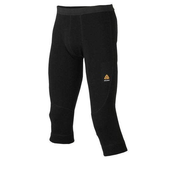 WarmWool 3/4 Longs, Man, Jet Black