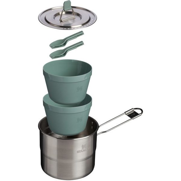 Wildfare Go Two Bowl Cook Set 1,1l/1.25QT Shale/Charcoal