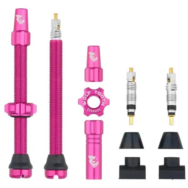 Tubeless Valve Stem Kit 60mm růžová