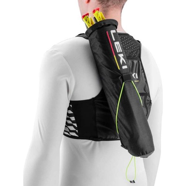 Trail Running Quiver Vest LXL, black-white-bright red