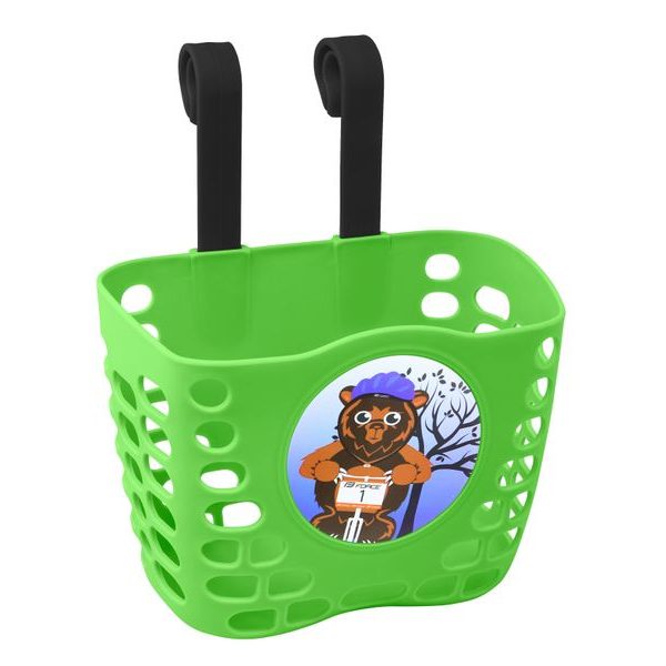 koš na řídítka dětský, zelený