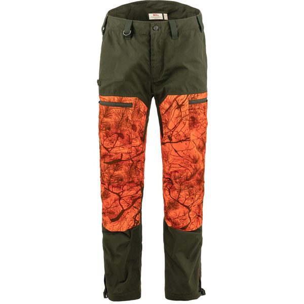 Drev Hybrid Trousers M Deep Forest-Orange Multi Camo