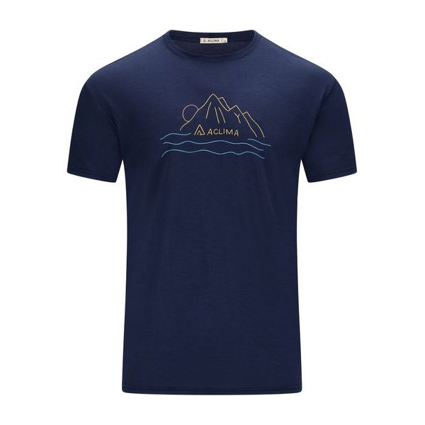 LightWool 140 Tee Sunset M's Navy Blazer