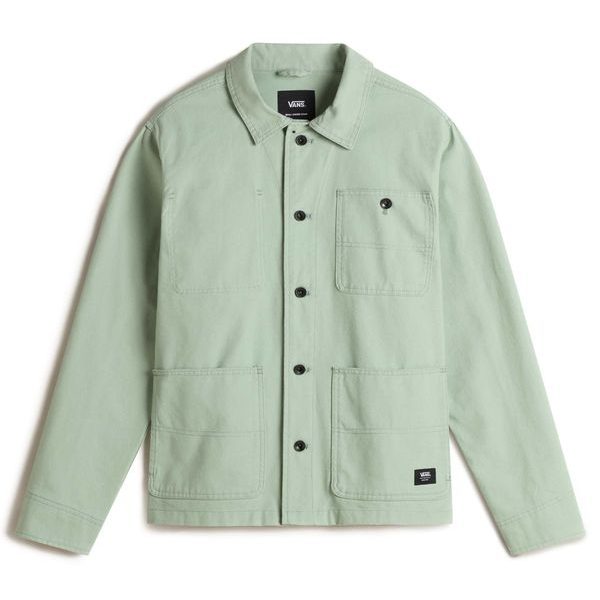Drill Chore Canvas Jacket Gray Olive