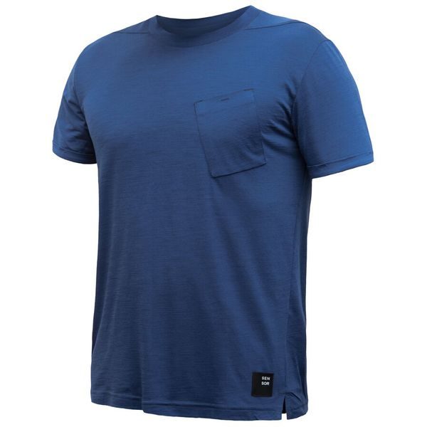 MERINO AIR traveller pánské triko kr.rukáv tm.modrá