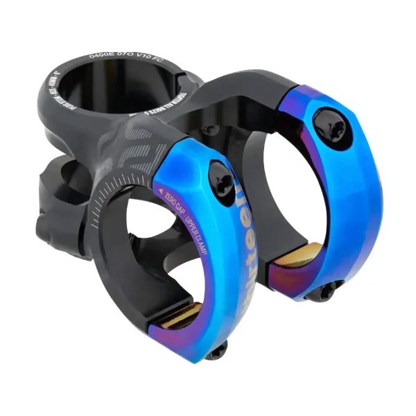 Plus 35 Stem | 50mm Length | 0 Rise | Black with Intergalactic Clamps