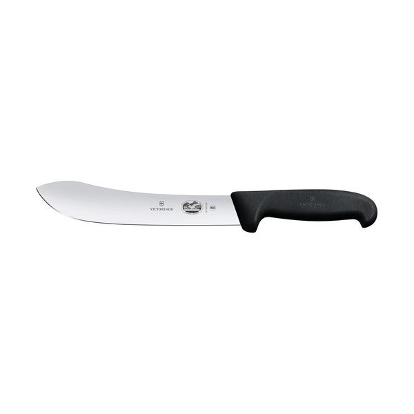 Fibrox, butcher knife, 20cm, straight, black