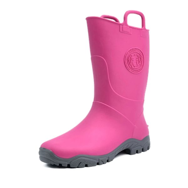 DUCKY SMELLY WELLY RAIN BOOT C fuxia/grey