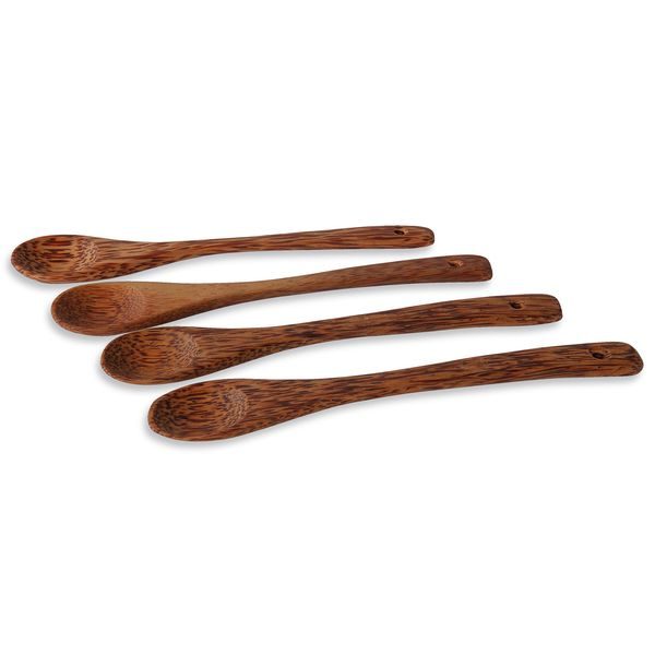 SPOON SET (4 pcs), brown