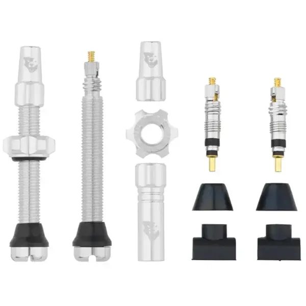 Tubeless Valve Stem Kit 44mm raw silver