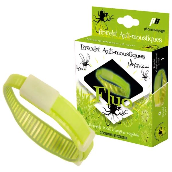 Repelentní náramek FLUO zelený