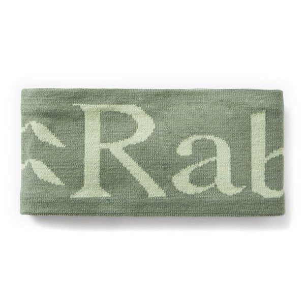 Rab Knitted Logo Headband dark fig green/fig green