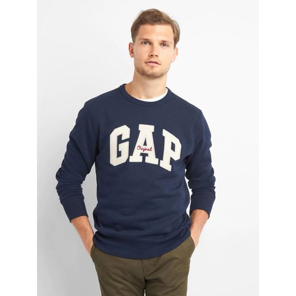 852079-00 Mikina GAP logo fleece Tmavě modrá