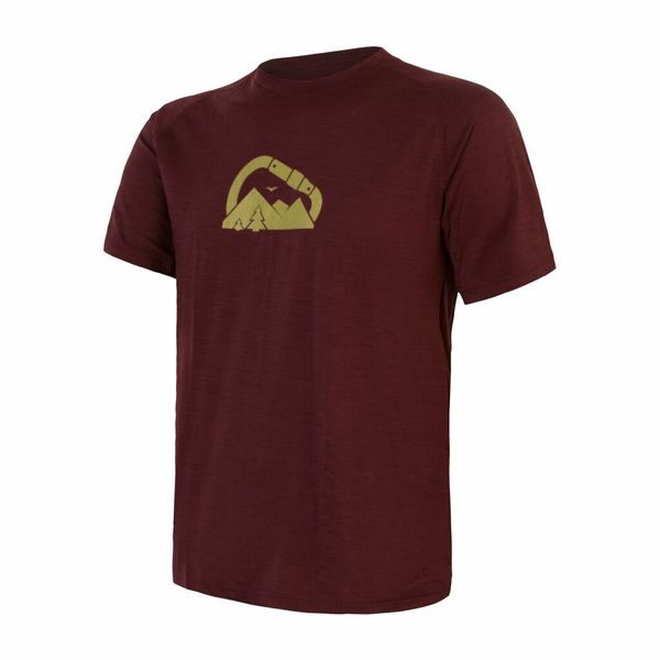 MERINO AIR PT SUMMIT pánské triko kr.rukáv port red