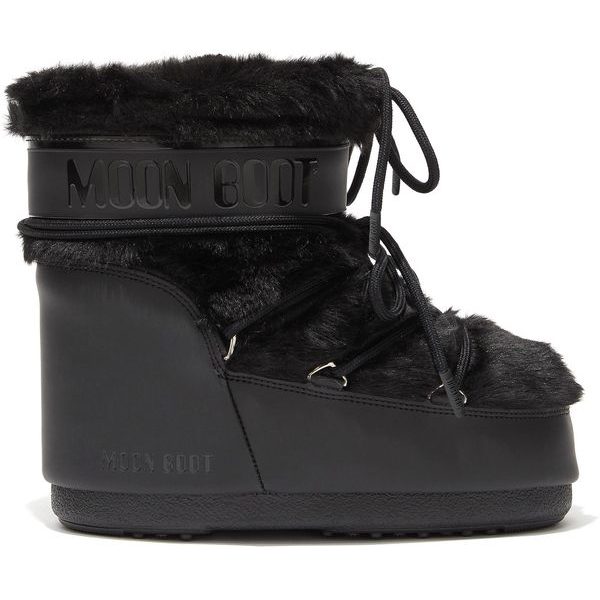 ICON LOW FAUX FUR BLACK