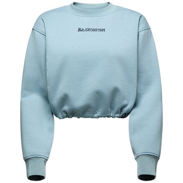 Heritage Logo Crop Sweater W Limestone/Night Sky