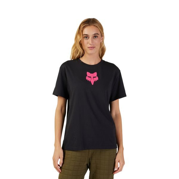 W Fox Head Ss Tee, Black/Pink