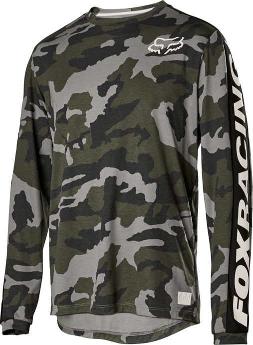 FOX Ranger Dr Ls Fox Jersey, green camo