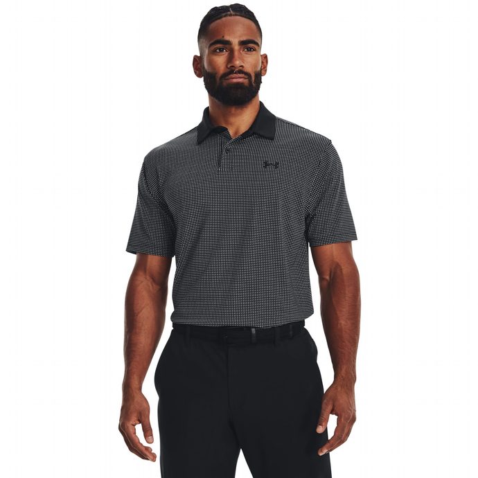 UNDER ARMOUR T2G Printed Polo-BLK