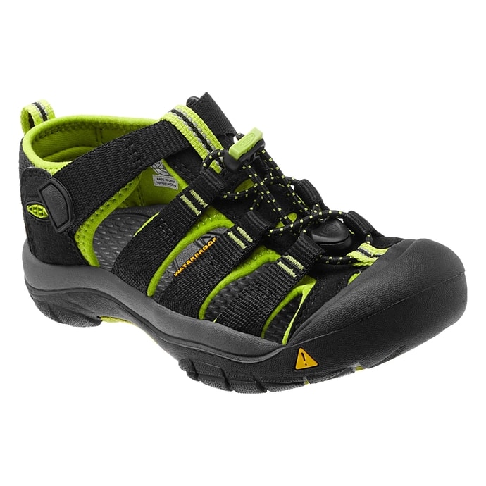 KEEN Newport H2 Jr, black/lime green