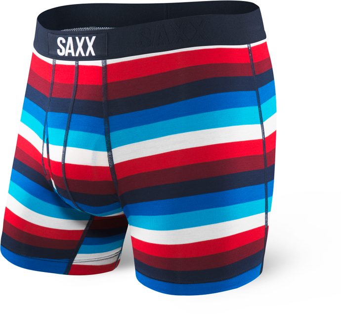 SAXX ULTRA BOXER BRIEF FLY navy/red cabana stripe