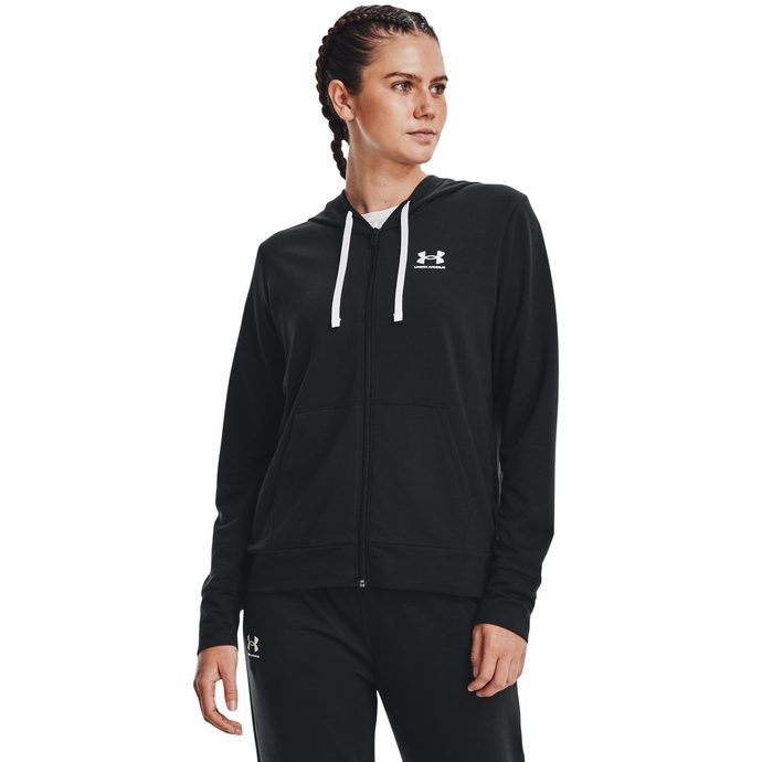  Rival Terry FZ Hoodie, Black - women's sweatshirt