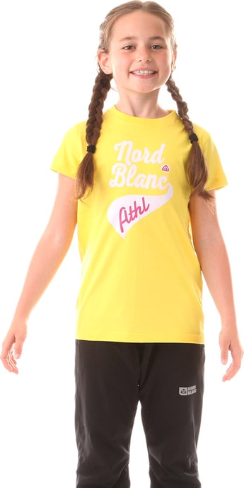 NORDBLANC NBFKT5970S BEING žlutá - dětské tričko