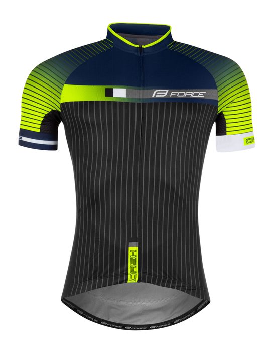 FORCE DASH short sleeve,blue-fluo-black