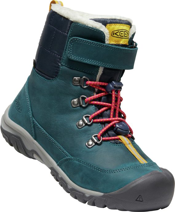 KEEN GRETA BOOT WP YOUTH blue coral/pink peacock