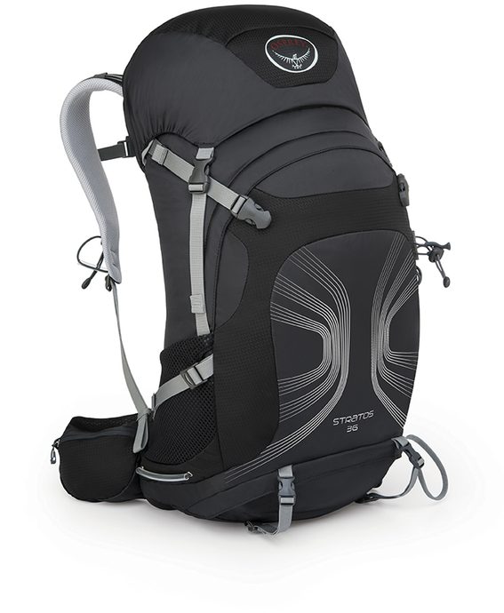 OSPREY Stratos 36 anthracite/black - turistický batoh