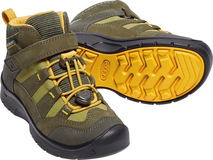 KEEN HIKEPORT MID WP K, dark olive/citrus