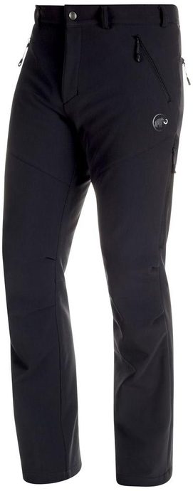 Women's Mammut Winter Hiking Softshell Pants Black