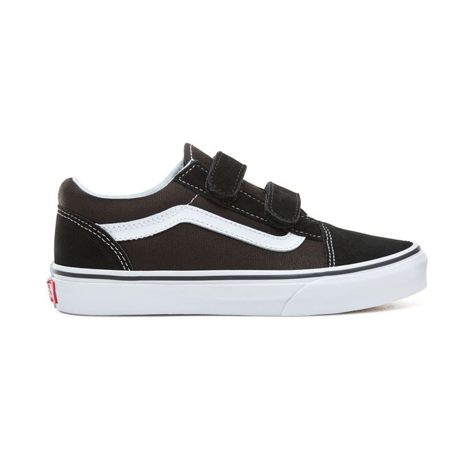 VANS YOUTH OLD SKOOL V SHOES (8-14 years), Black-True White