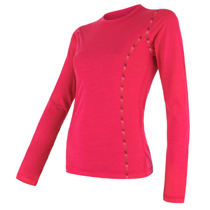 SENSOR MERINO AIR ladies long sleeve shirt, magenta