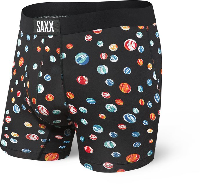 SAXX ULTRA BOXER BRIEF FLY, black marble
