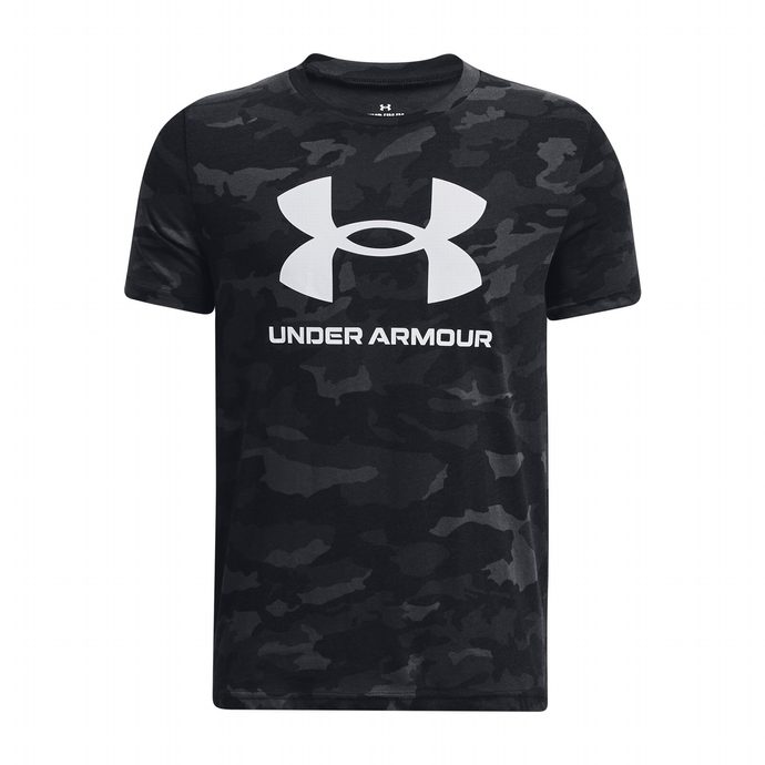 UNDER ARMOUR SPORSTYLE LOGO AOP SS-BLK