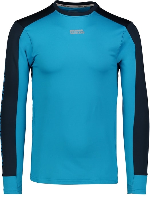 NORDBLANC NBFMF5893 SLING azurová modrá - pánské nordic tričko s dlouhým rukávem