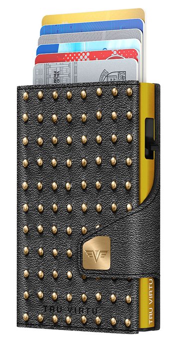 TRU VIRTU Wallet Click & Slide - SE Rivets Punk Glod