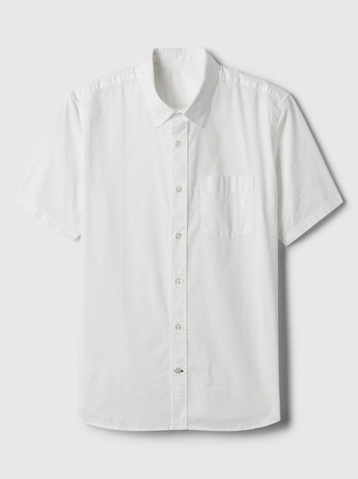 GAP Bavlněná košile standard Bílá