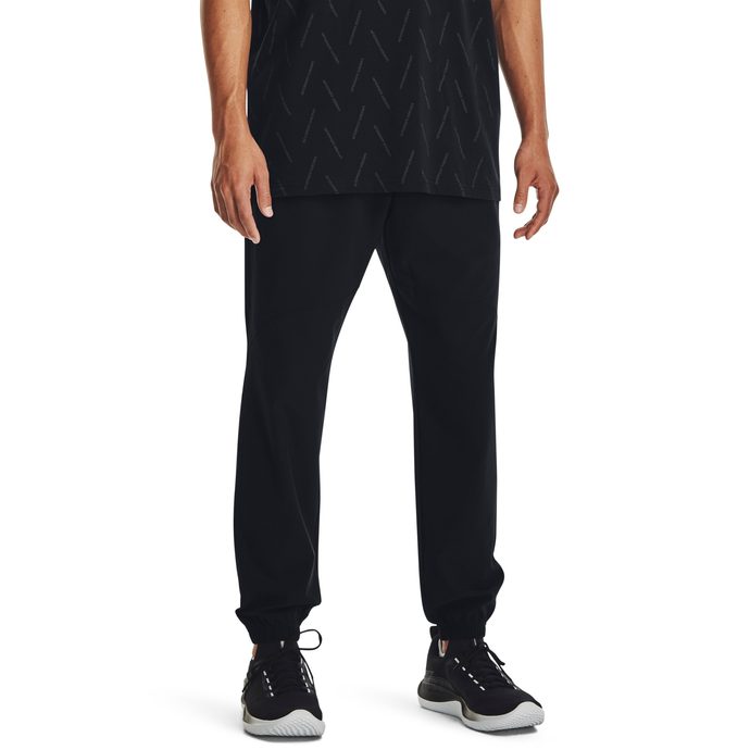 UNDER ARMOUR Stretch Woven Joggers, Black / Pitch Gray